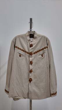Vintage Espuela De Oro Charro Western Jacket - Beige (Size XL)